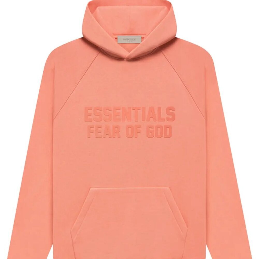NWT - Fear of God Essentials Hoodie 'Coral' - Size Large